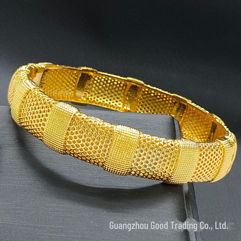 24K Gold-Plated Bollywood Bride Bracelet: Women's Bridal Jewelry