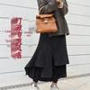Plus Size Women's Faux Two-Piece Leggings Skirt with Velvet - Irregular Cut, Autumn/Winter Thickened One-Piece Pants.