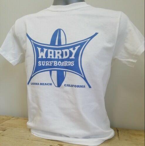 Wardy Surfboards T-shirt Retro 60s California Surf Huntington Laguna Beach W433 L