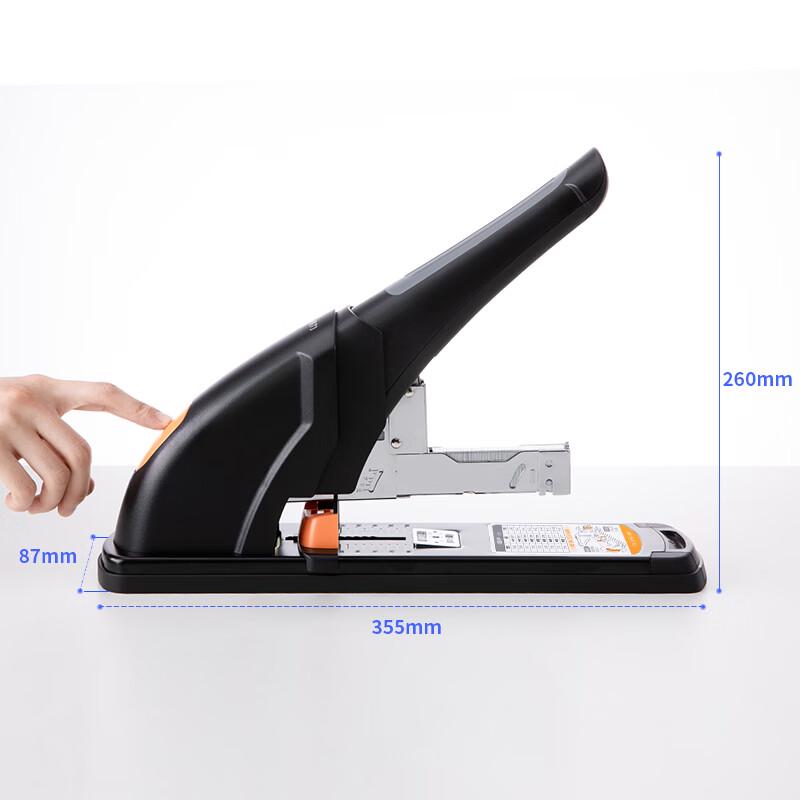 Deli 0385 Heavy Duty 210-Page Effort-Saving Stapler CN plug (adapter included)