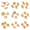 18K Gold Plated Hollow Beads Separators,Brass Spacer Beads For Bracelet Making,Separators For Beads,DIY Jewelry Accessories