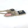CHANEL 22C CC CC Mark Rhinestone Lipstick Long Necklace Chain Necklace Unused