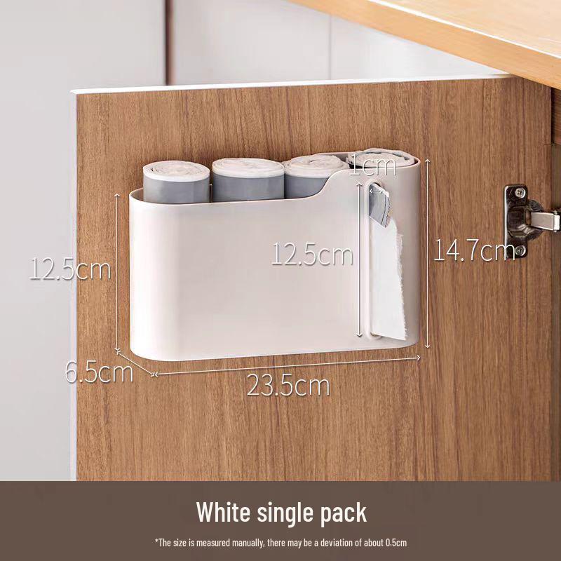 Wall-mounted Kitchen Cabinet Organizer  Cling Film Dispenser