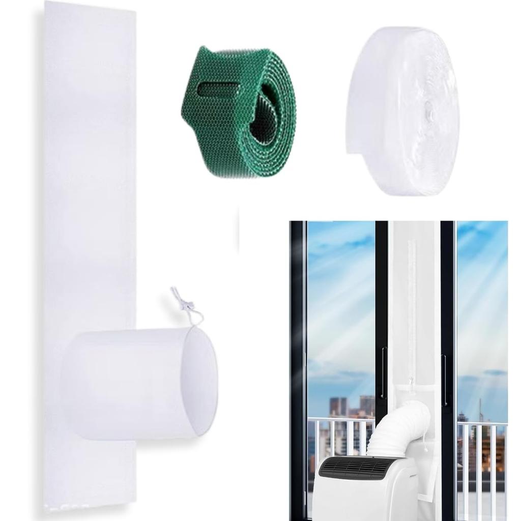 Window Air Conditioner Window Cloth Sealing with Window Frame and 90cm Seal, Plate, Waterproof, Insulated, Light-Transmitting, [Product]