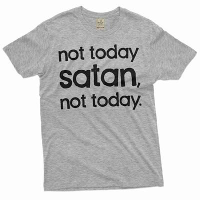 Nicht heute Satan T-Shirt Lustiger Spruch T-Shirts Sarkastische Geschenke Herren Damen Lustige Shirts