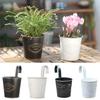 Wall Mounted Hanging Flowerpot Black White Iron Garden Flower Pot Home Decoration Detachable Hook Hanger Box Planter