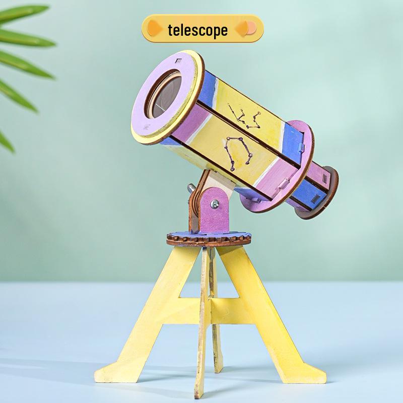 DIY Astronomical Telescope Kit for Kids - Educational Science Experiment Materials