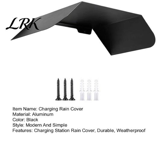 Universal Electric Car Charger Shield Vehicle Charging Station Rain Cover, Durable Aluminum Alloy Weatherproof Weather Resistant Point Cover