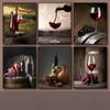 Red Wine Grape Beer Wall Art Canvas Painting Still Life Nordic Poster Print Wall Pictures Living Room Kitchen Bar Decor Cuadros