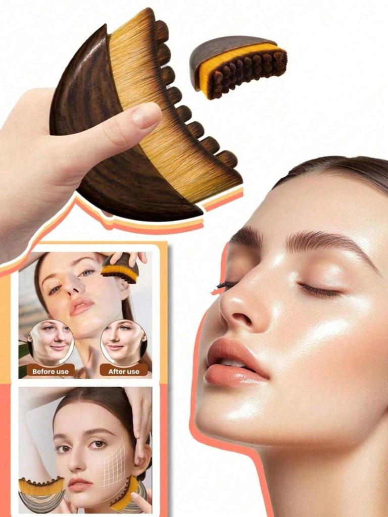 1/2/3pcs Lymphatic Contour Face And Body Brushes, The Lymphatic Drainage Massager For Face, Chin & Jawline Sculpting