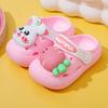 Summer non-slip children's slippers cartoon bunny closed-toe sandals baby clogs boys' and girls' sandals