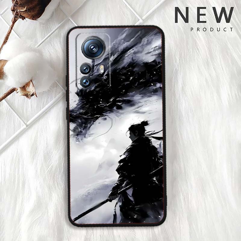 Ancient Style Swordsman For Xiaomi Mi 15 14 13 13T 12 12T 12S 11 11i 11T Pro Ultra Lite 5G Black Soft Phone Case