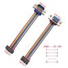 DB9 to IDC DB9 Connector Multicolor Ribbon Flat Ribbon Cable IDC Cable  Industrial Applications