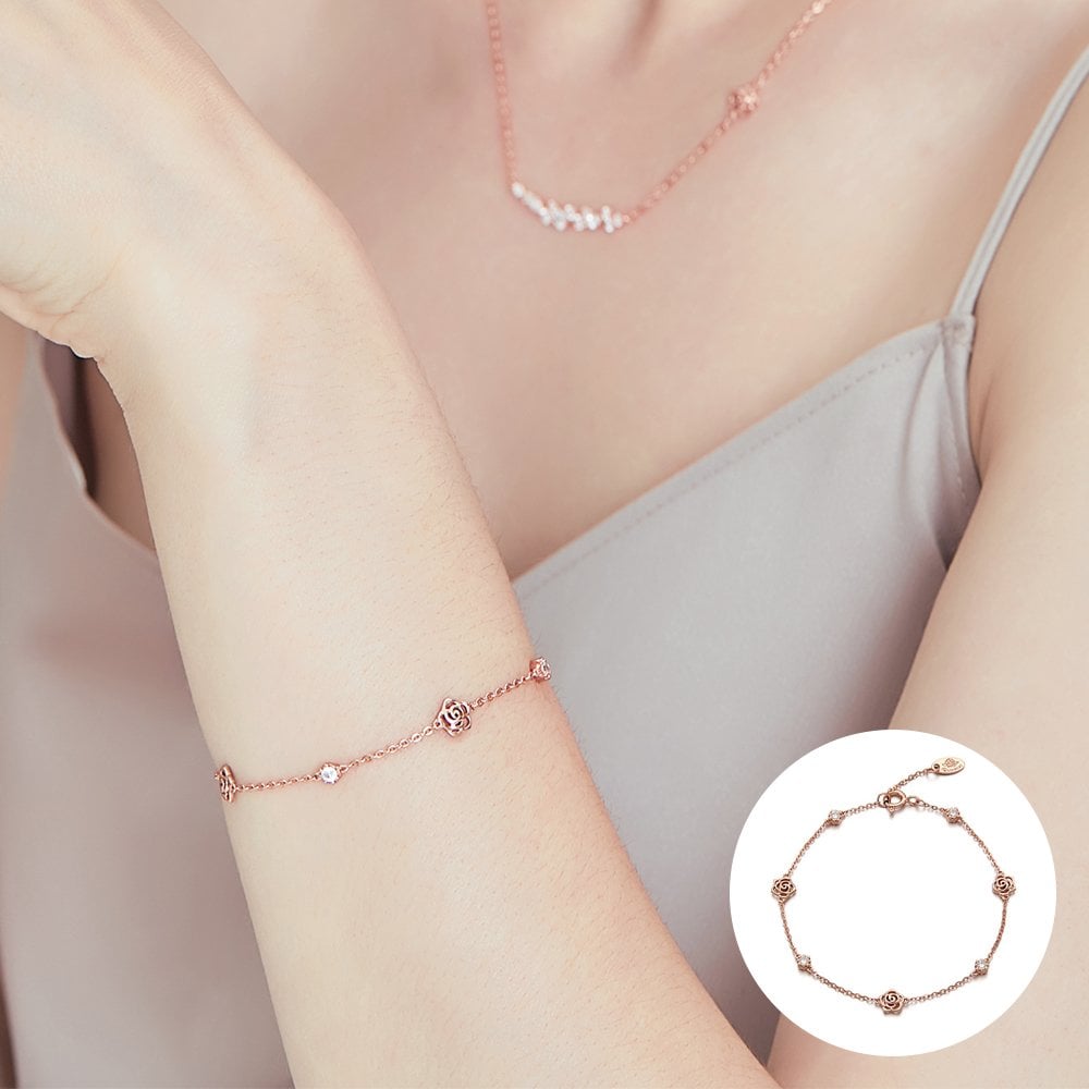 [Rosemont] Silver Bracelet Rj0015