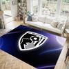 Bournemouth Football Design Crystal Velvet Carpet Cozy Non?Slip Printed Rug For Bedroom Living Room Entrance