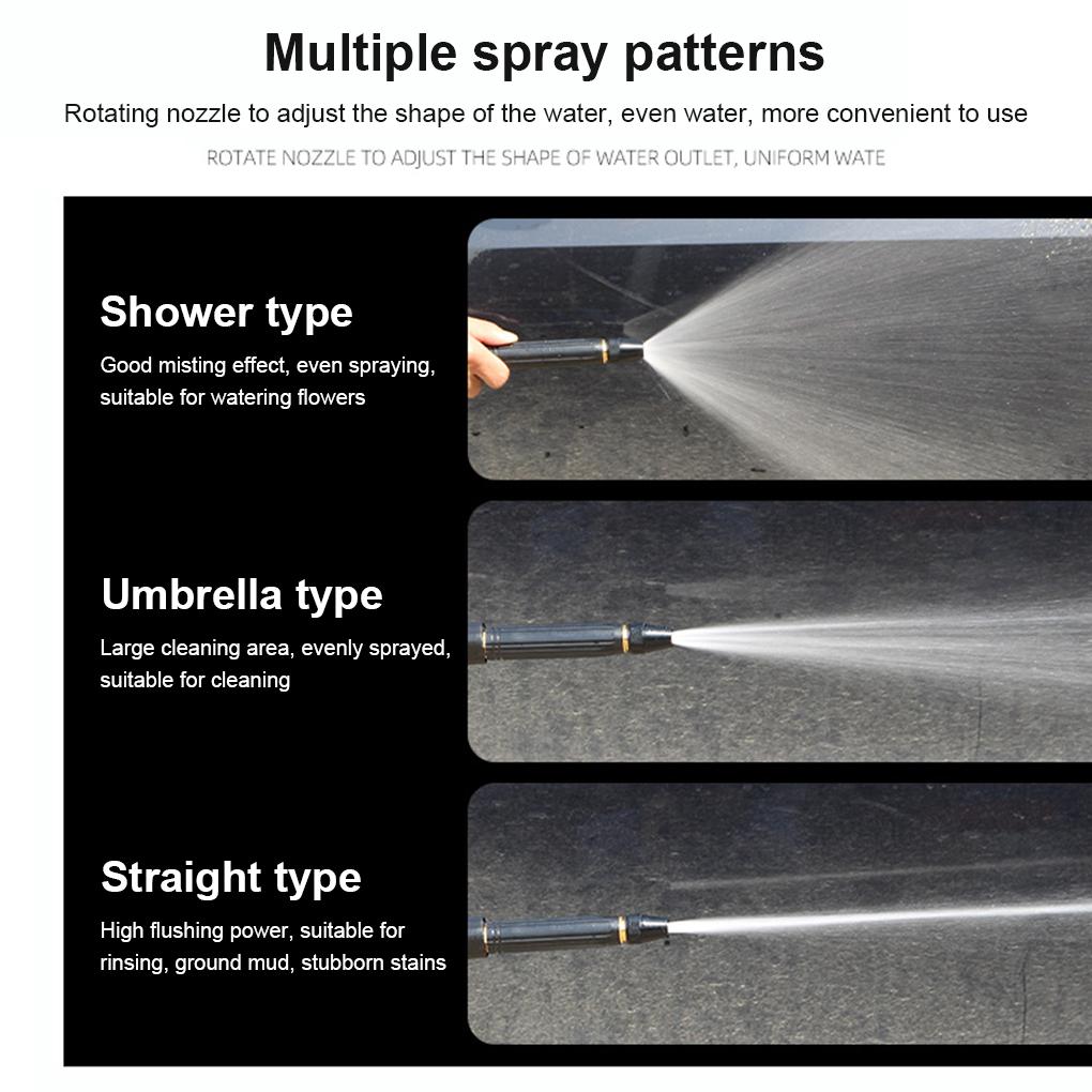 High Pressure Straight Nozzle Anti-skidding Sprinkler Connector Hose Spraying Car Wash Wear-resistant Car Wash Nozzles