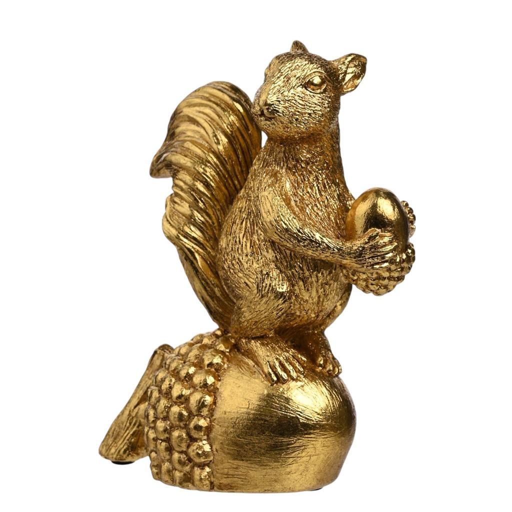 Hestia Squirrel on Acorn Ornament
