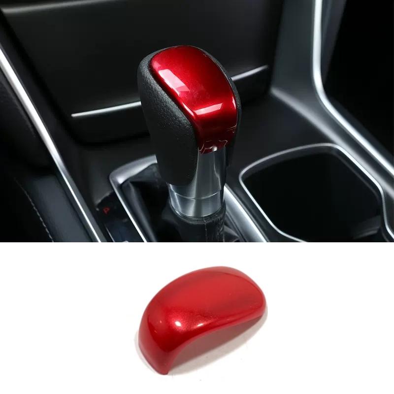 For Honda HR-V  HRV Vezel E:HEV    ABS CarbonFiber Car Gear Head Shift Handle Knob Cover Handball Trim Sticker