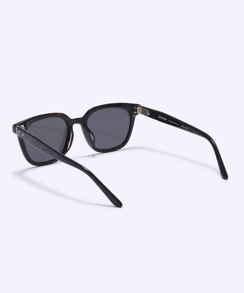 Alloaiweeo [Silverbite] Sbs1603 1818G Flat Bar Square Tortoise Sunglasses