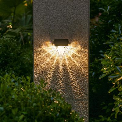 Solar Wall Lamp LED Outdoor Landscape Lighting Waterproof Security Light for Garden Courtyard Fence Pathway Yard Decoration