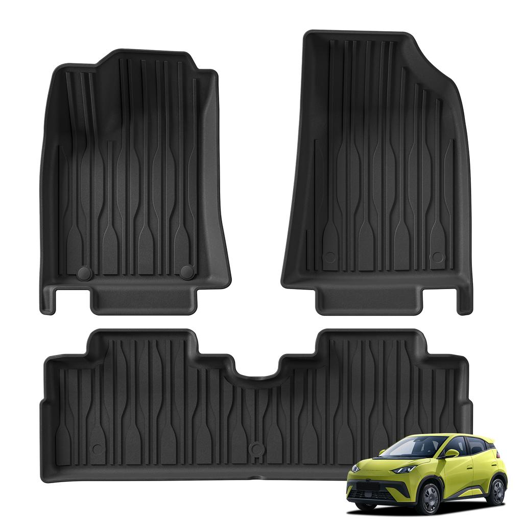 Left/Right Drive for BYD ATTO1 SEAGULL 2026 Car Floor Mats Cargo Liner Trunk Pad Backrest Liner TPE Foot Mat All Weather Black