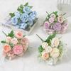 3pcs Artificial Flowers Silk Hydrangea Peony Bouquet Wedding Decorative Fake Flower Simulation Gerbera Home Hotel Decoration