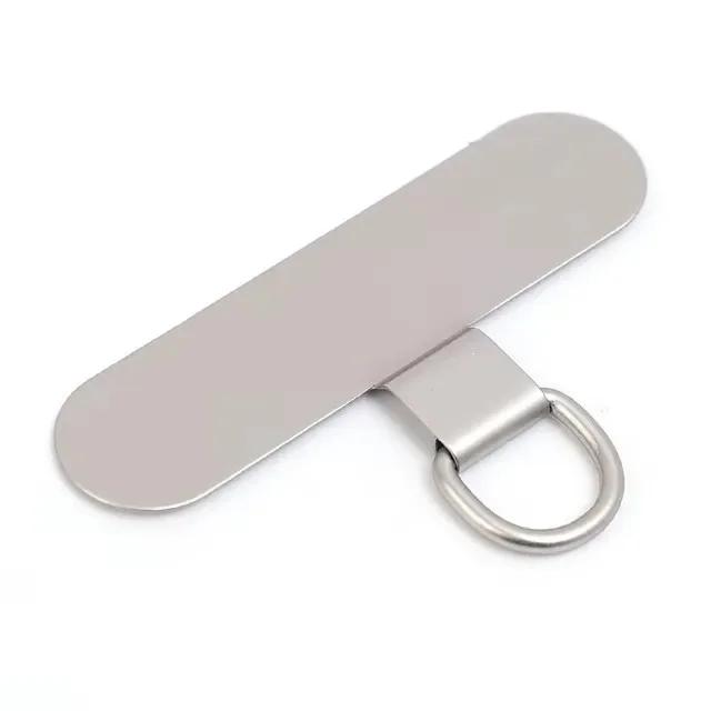 Detachable Stainless Steel Mobile Phone Lanyard Card Patch Anti-lost Strong Phone Strap Hang Cord Tabs for IPhone Samsung Xiaomi