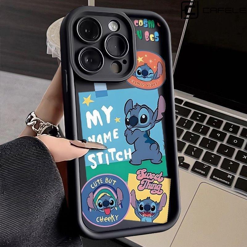 Stitch Apple 14/15 Mobile Phone Case iPhone13Pro/12 Anti-drop Xsmax Soft Case New Emery