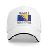Bosnia and Herzegovina Flag Outfits Unisex Women Baseball Caps  Trucker Hat Classic Travel Headwear Adjustable Fit Snapback Cap
