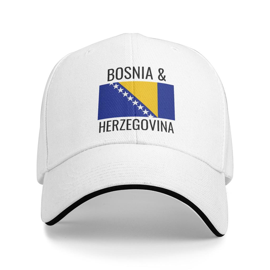 Bosnia and Herzegovina Flag Outfits Unisex Women Baseball Caps Trucker Hat Classic Travel Headwear Adjustable Fit Snapback Cap
