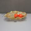 Modern Art Metal Palm Tray, Irregular Fruit Tray, Snack, Jewelry Storage Tray, Living Room Coffee Table Decoration Ornament