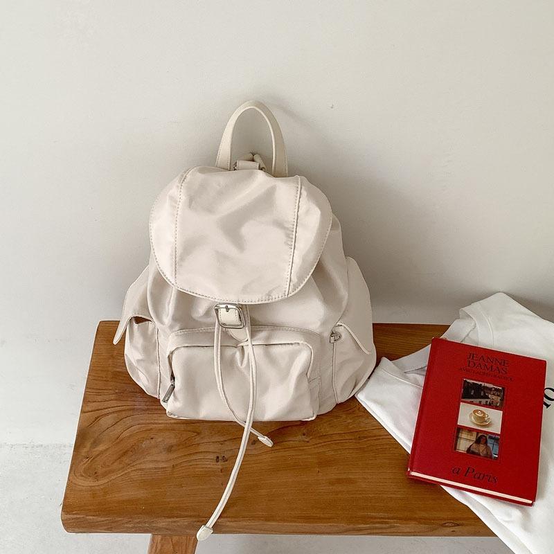 New casual simple wind large capacity backpack women travel light travel nylon student bag