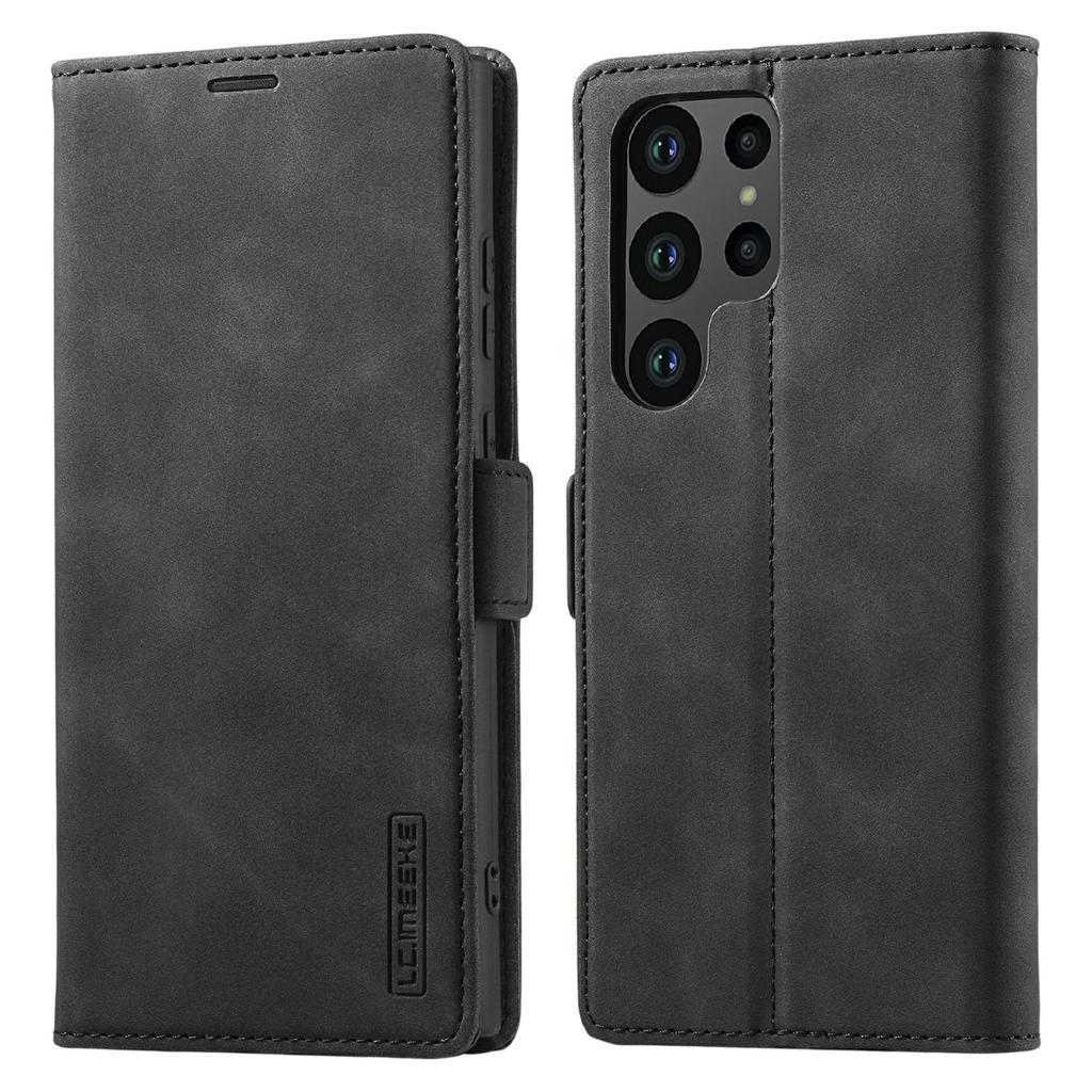 LC.IMEEKE For Samsung Galaxy S26 Ultra Case Wallet Microfiber Leather Phone Cover