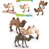Desert Animal Pvc Figurine Twin Hump Camel Static Decor For Children Learning Play