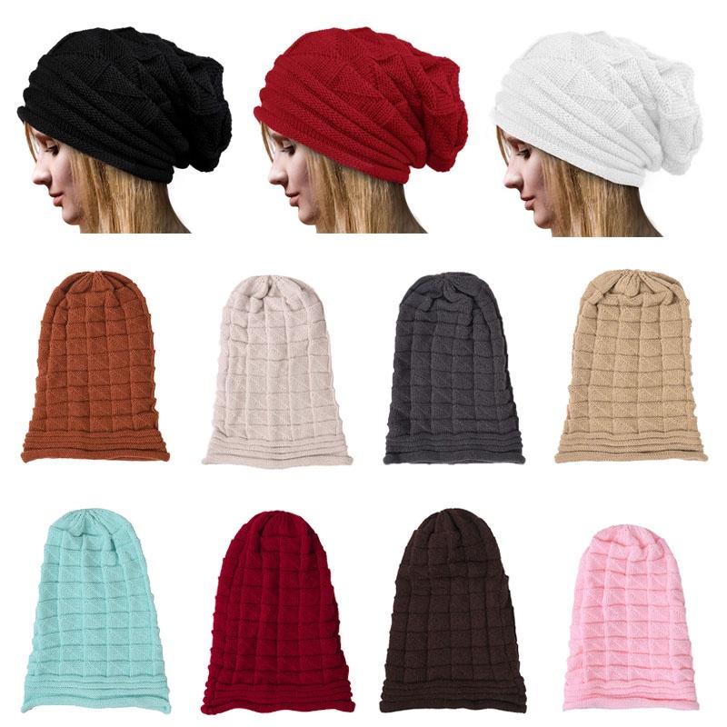 Stylish Oversized Slouch Beanie Cap For Women And Men In Warm Knitted Fabric
