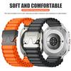 Pasek/Etui 2W1 dla Samsung Galaxy Watch Ultra(2025) 47mm Ultra(2025) 47mm Metalowa Stopowa Koperta Nylonowa Pętla Bransoleta Luksusowa Pokrywa