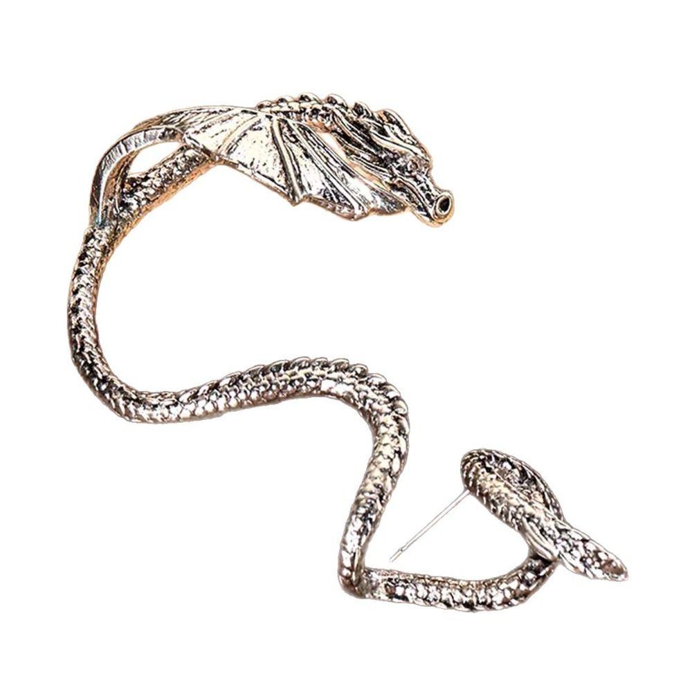 Bohemian Jewelry Ear Bone Clip Punk Gothic Dragon Earrings Dragon Shape Ear Cuff Bohemian Jewelry