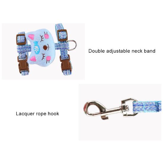 Katzenleine Starkes Westendesign Wiederverwendbarer Gurt Sicherheitsseil für Draußen