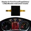 Display with two ribbons connector for Ford Focus Kuga Galaxy C-Max Mondeo Instrument Cluster