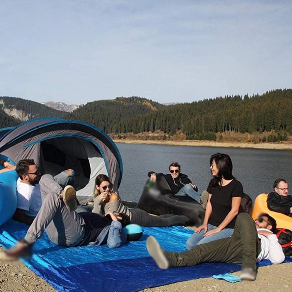 2x2.1m Waterproof Pocket Beach Blanket Folding Camping Mat Mattress Portable Lightweight Mat Outdoor Picnic Mat Sand Beach Mat