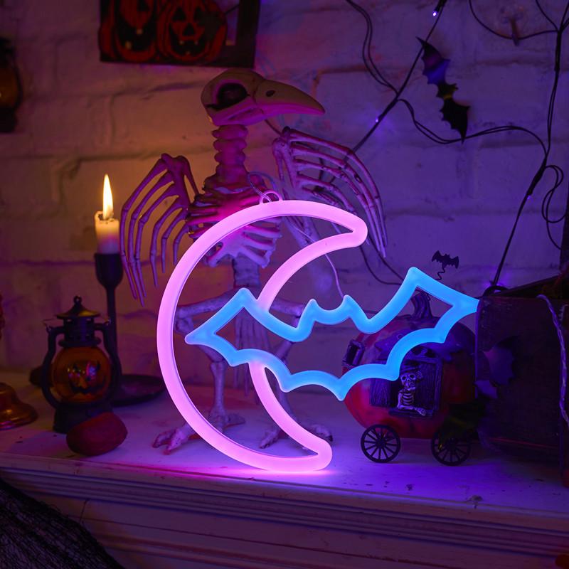 Double-Sided LED Neon Light for Romantic Room Decor