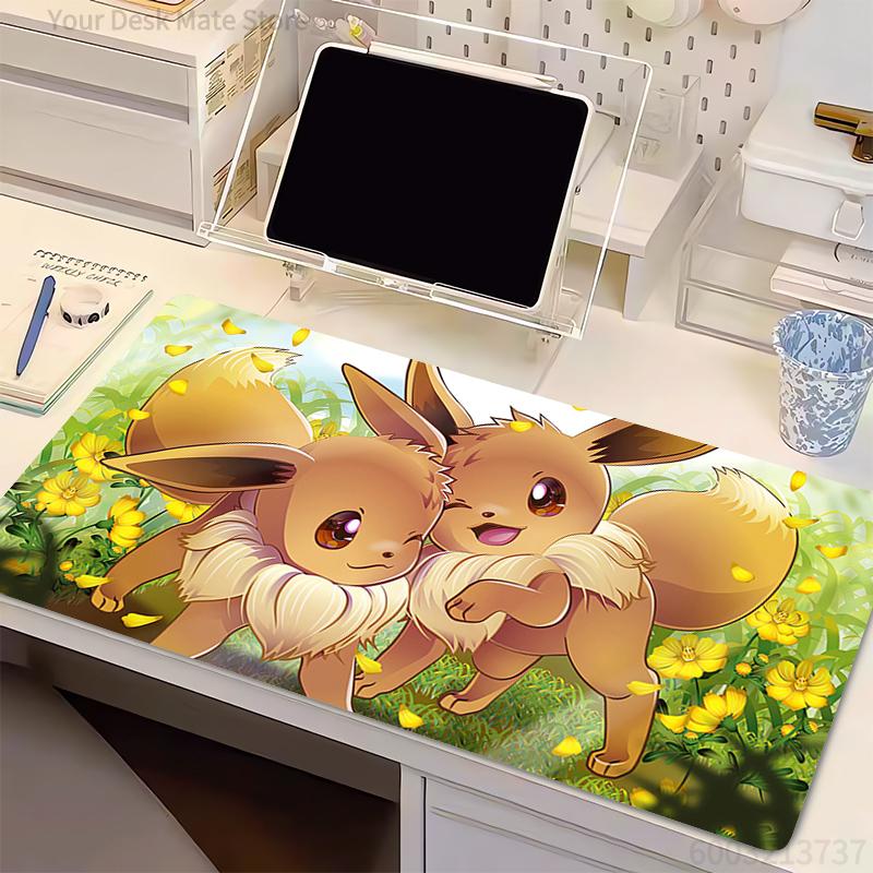 Mouse Pad P-Pokemon Notbook PC Gamer Keyboard Pad NonSlip Rubber Computer Carpet Desk Mat Gamer Cabinet Cartoon style Mousepad