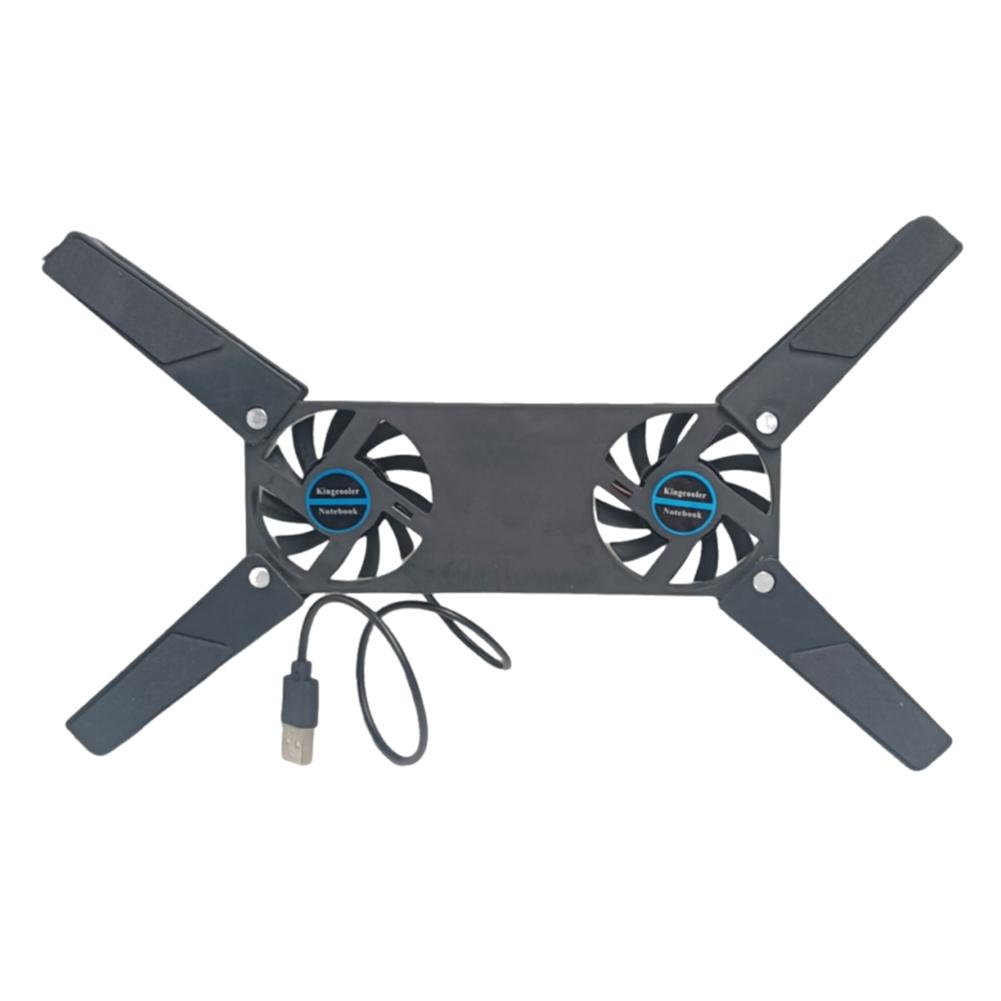 USB Powered Foldable Cooler Pad with Double 60mm Fans Notebook Cooler Cooling Pad Bracket for Notebook Laptop PC Computer 1 PCS