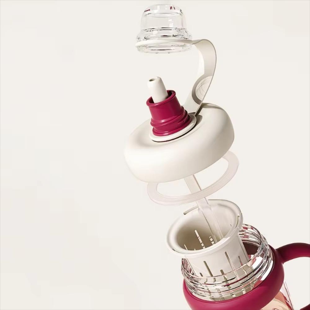 Plastic Portable Water Bottle Large Capacity Double Drinking Cup Student Adult Gift