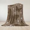 Brown Butterfly Flannel Blanket Warm Soft Halloween Christmas Couch Warm Cozy Decorative Decor Gift for All Season