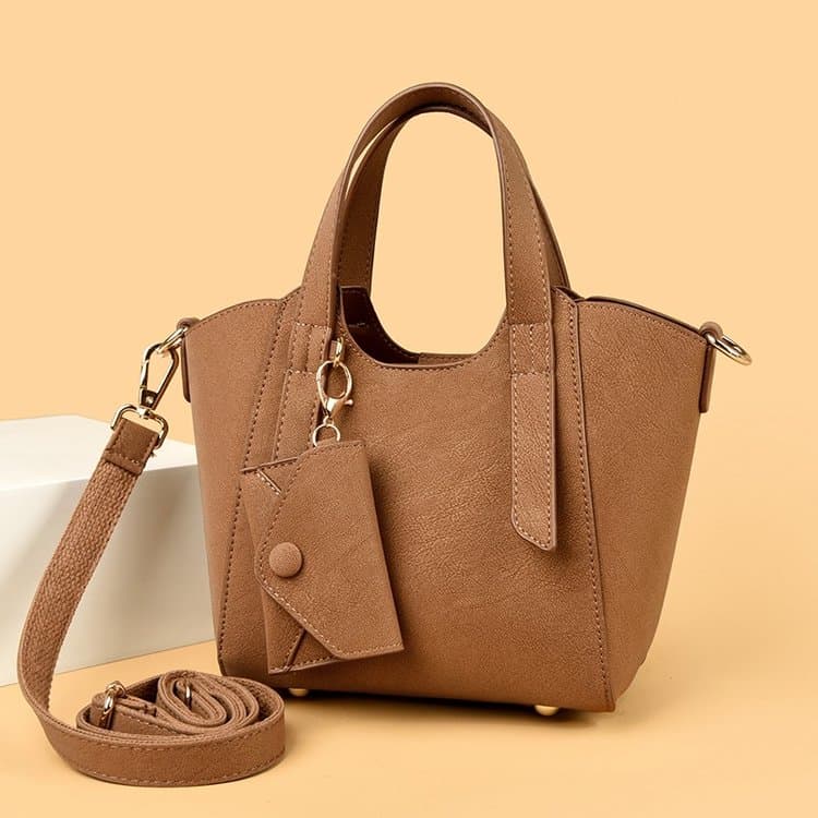 Retro large capacity portable messenger women's bag