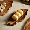 Household Japanese-style Wooden Plate Exquisite Fruit Bread Trays High-quality Picnic Bread and Cake Trays Solid Wood Tea Trays