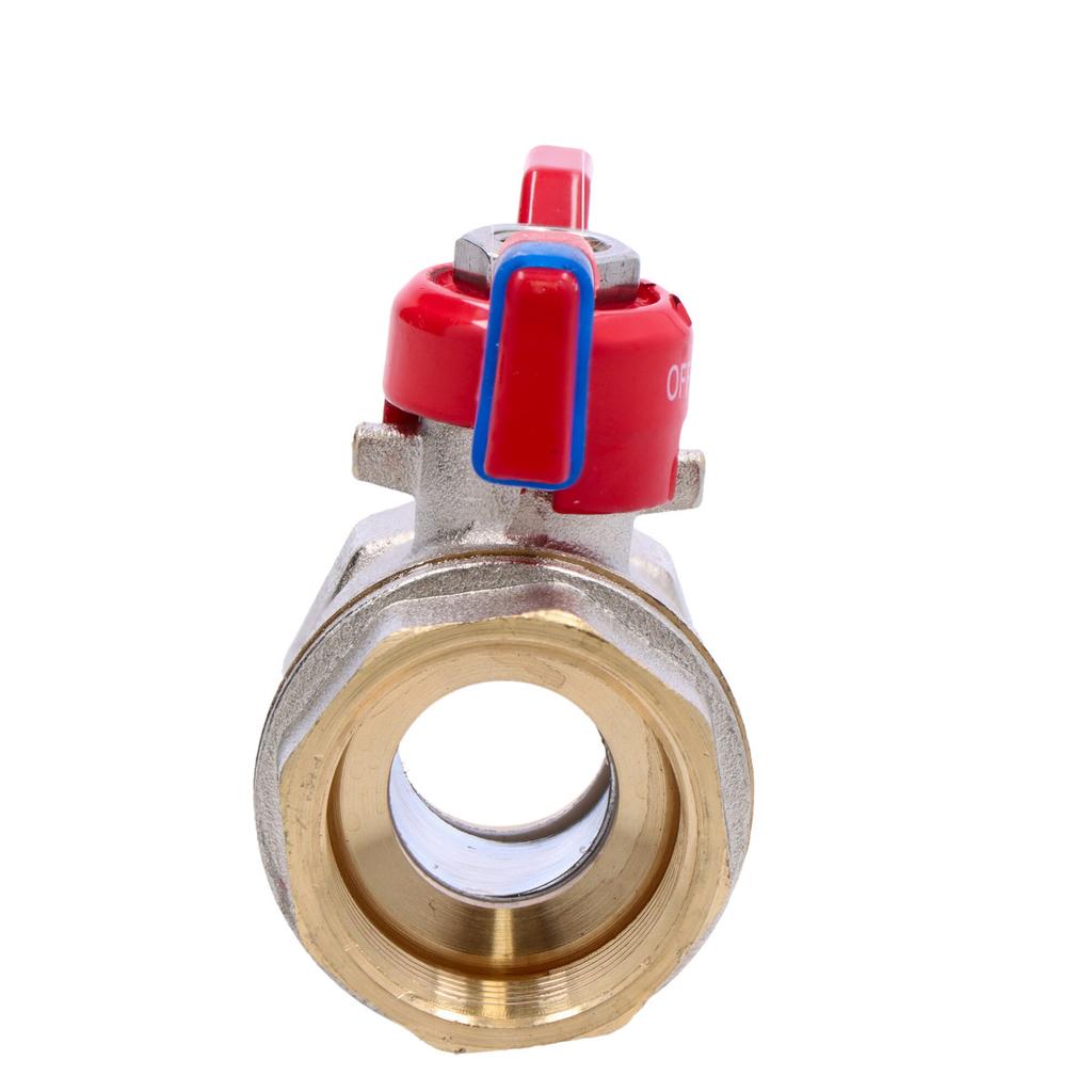 Female-female ball valve with butterfly, 3/4 inch, F-Comfort