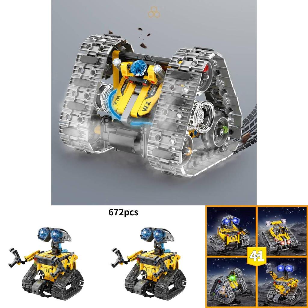 Diy Electric Remote Control Robot Blocks For Boys Children's Day Gift**