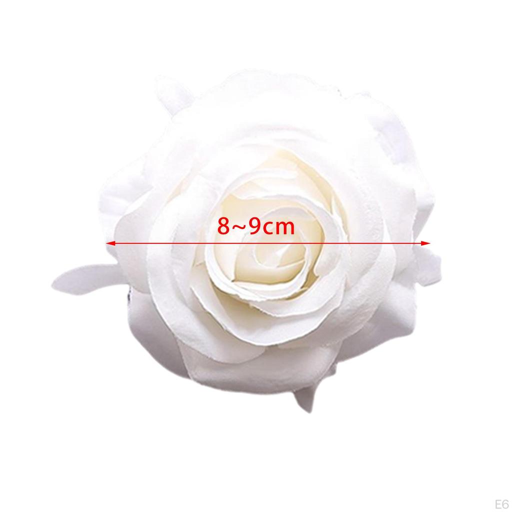 10 Faux Flower Heads for Centerpieces Scrapbook Decoration